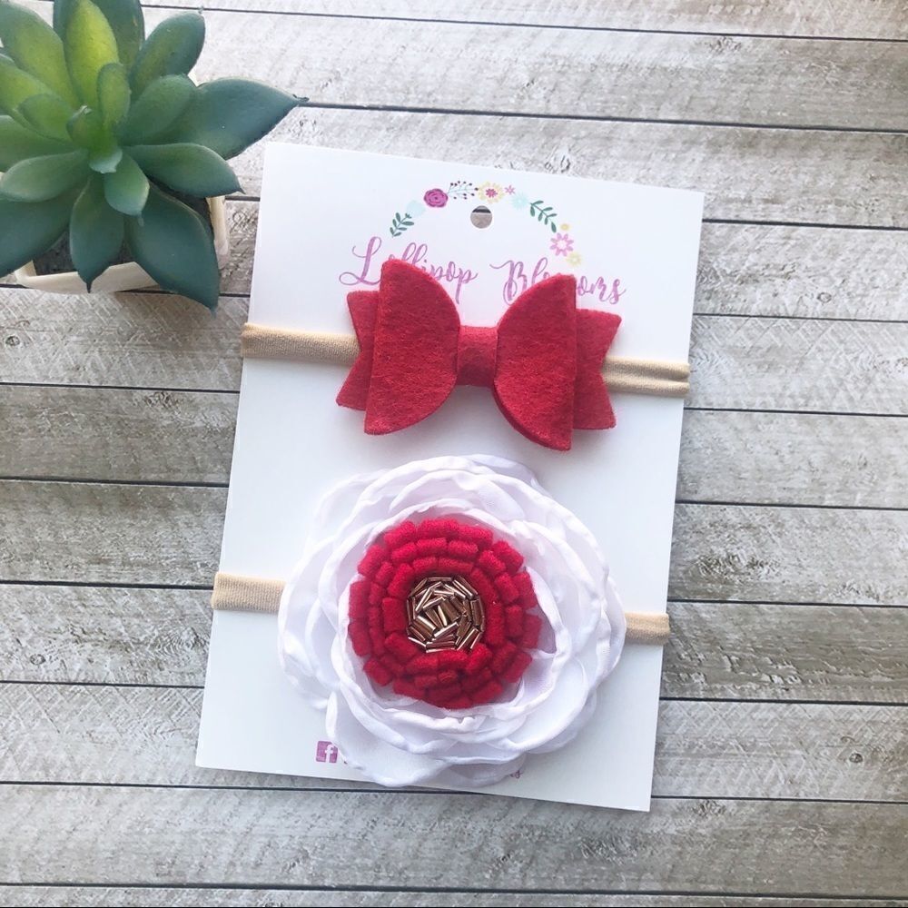 Set of Christmas Baby Headbands